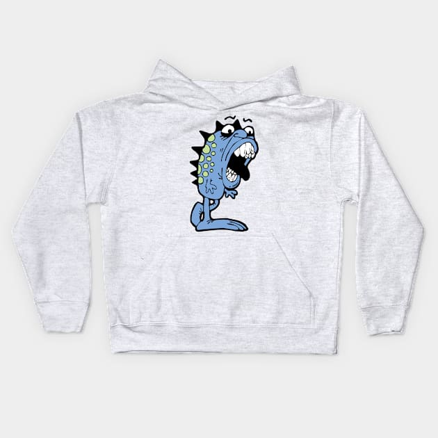 Fish Monster Kids Hoodie by Urbanic